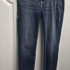 Stylish Dark Blue Women's Skinny Jeans